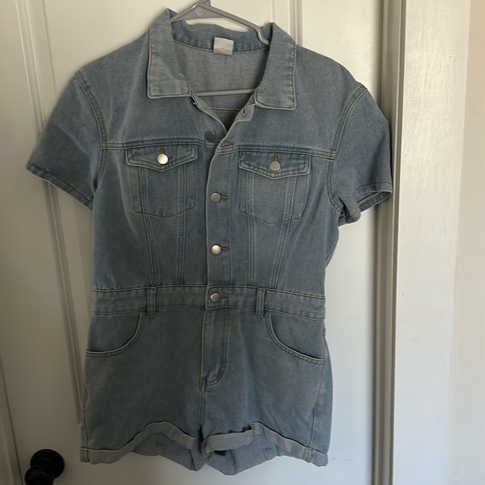 Blue Jean romper (SO COMFY)